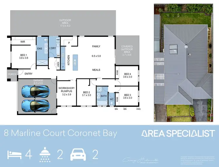 Floorplan of Homely house listing, 8 Marline Court, Coronet Bay VIC 3984