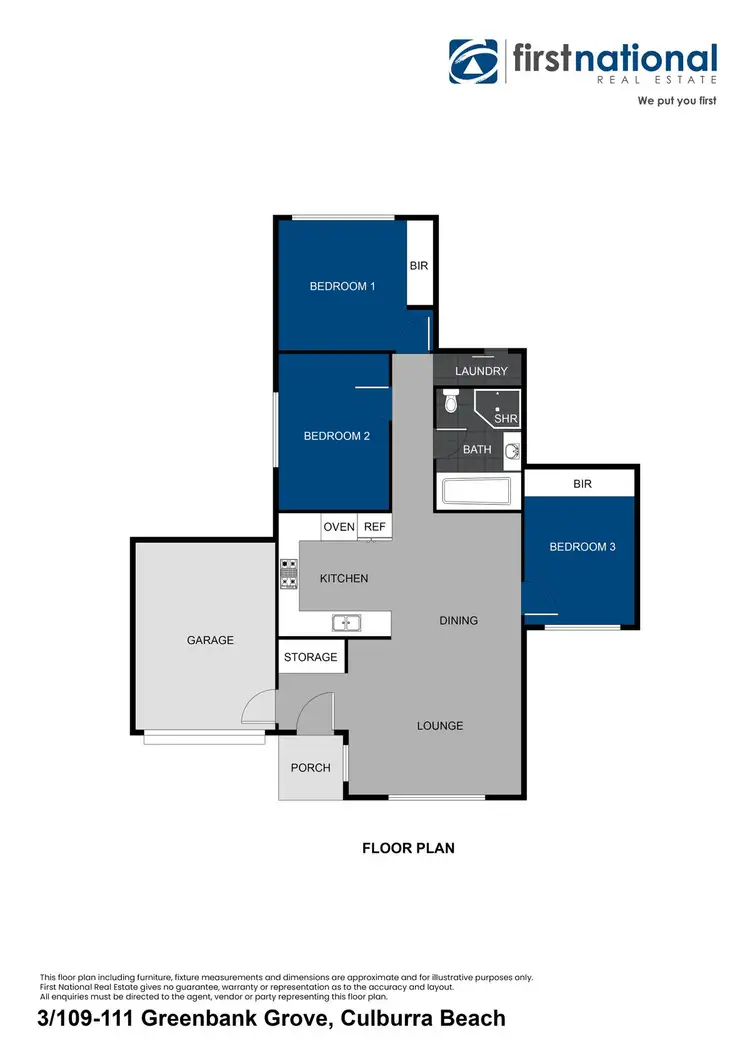 Floorplan of Homely villa listing, 3/109-111 Greenbank Grove, Culburra Beach NSW 2540