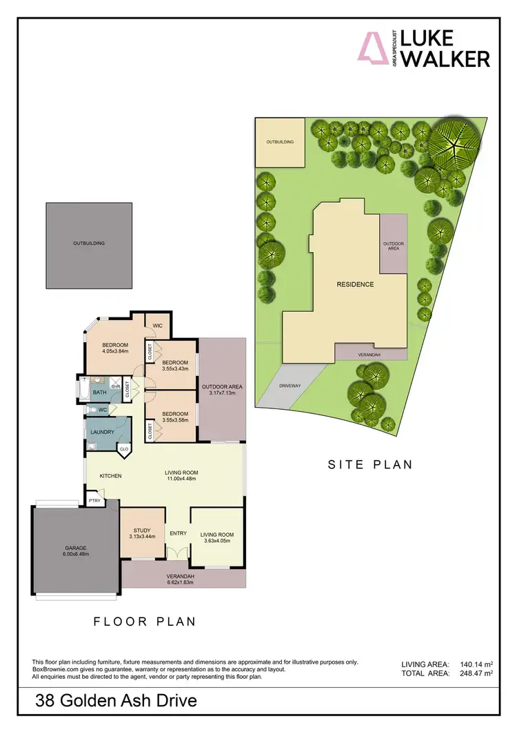 Floorplan of Homely house listing, 38 Golden Ash Drive, Mildura VIC 3500