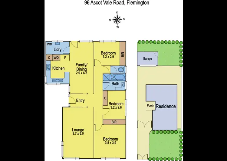 Floorplan of Homely house listing, 96 Ascot Vale Road, Flemington VIC 3031