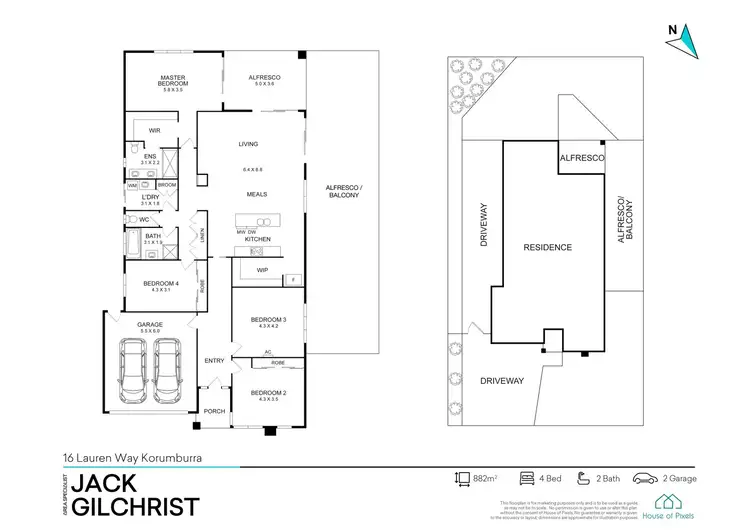 Floorplan of Homely house listing, 16 Lauren Way, Korumburra VIC 3950