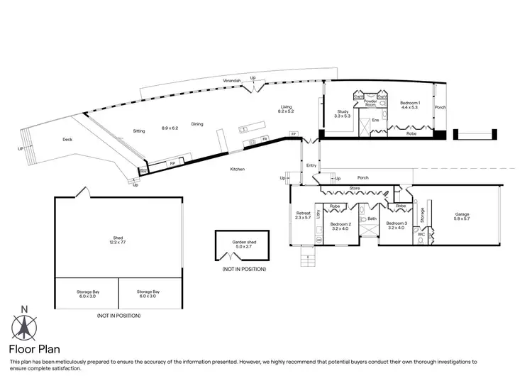 Floorplan of Homely house listing, 33 Ochiltree Court, Romsey VIC 3434