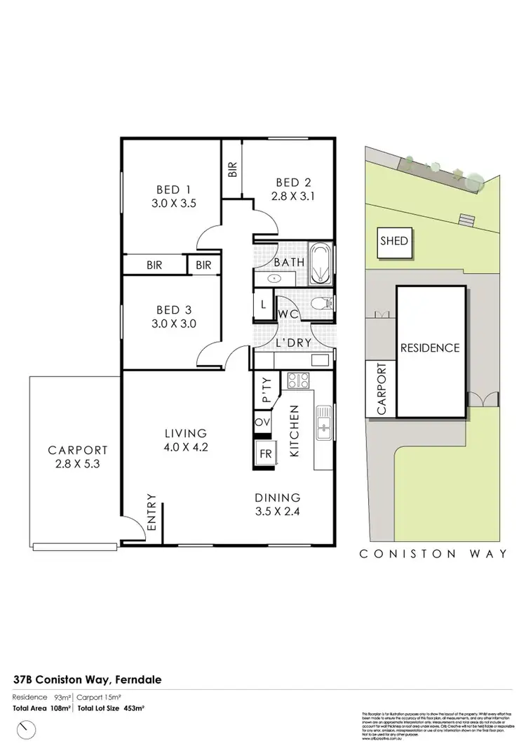 Floorplan of Homely house listing, 37B Coniston Way, Ferndale WA 6148