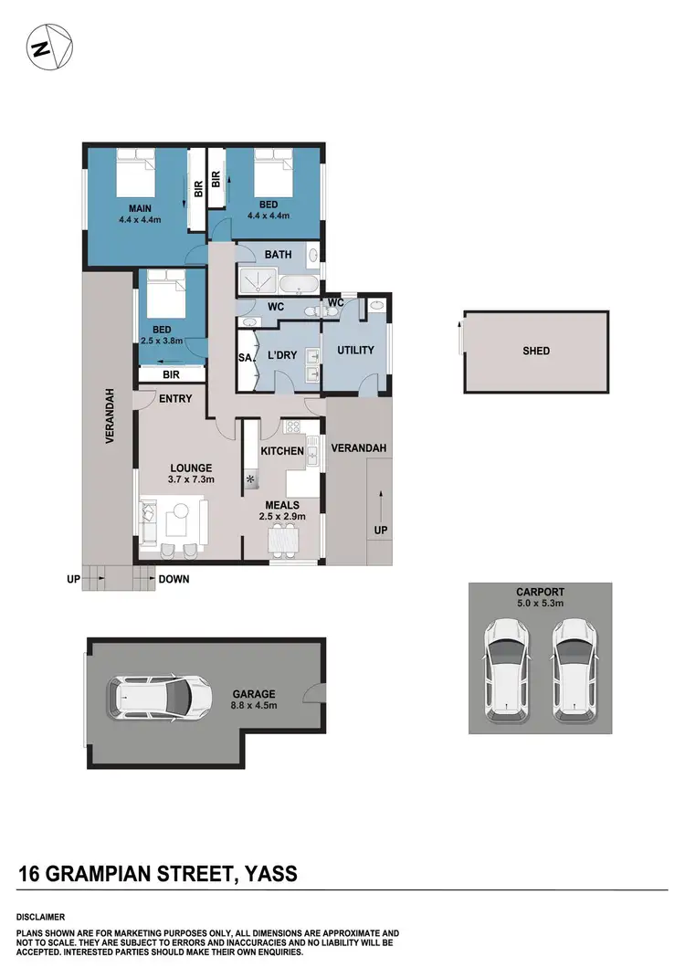 Floorplan of Homely house listing, 16 Grampian Street, Yass NSW 2582
