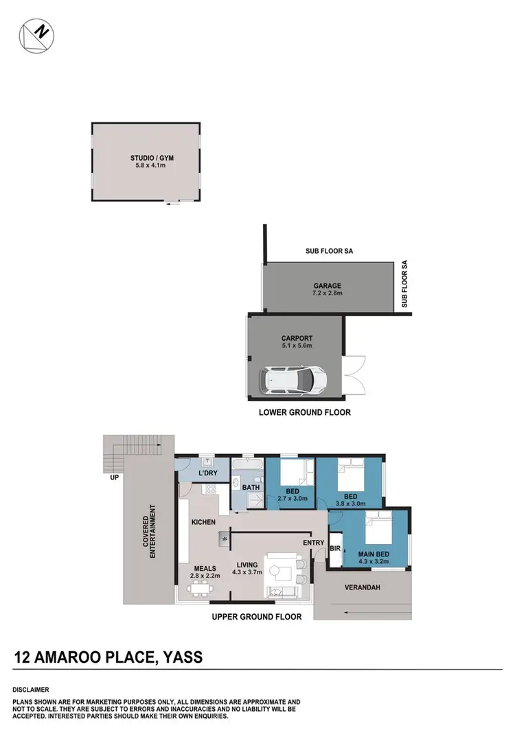 Floorplan of Homely house listing, 12 Amaroo Place, Yass NSW 2582