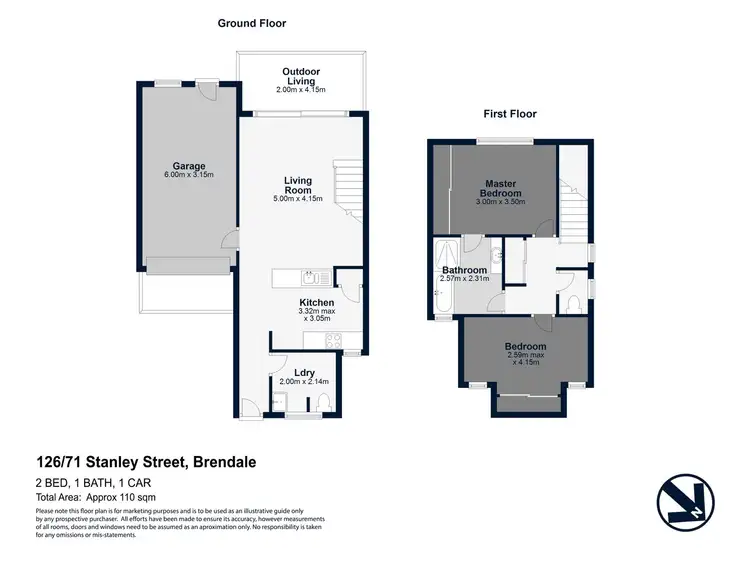 Floorplan of Homely townhouse listing, 126/71 Stanley Street, Brendale QLD 4500