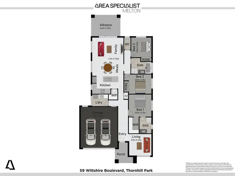 Floorplan of Homely house listing, 59 Wiltshire Boulevard, Thornhill Park VIC 3335