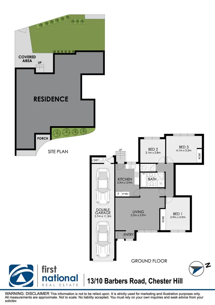 Floorplan of Homely villa listing, 13/10 Barbers Road, Chester Hill NSW 2162