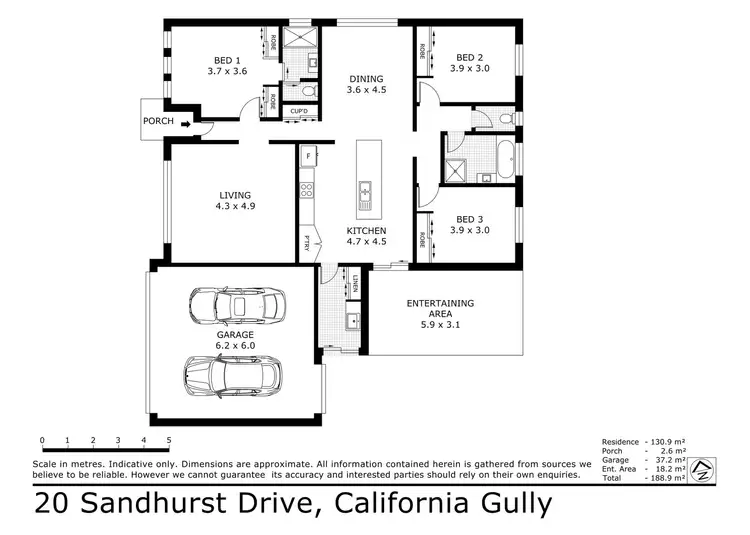 Floorplan of Homely house listing, 20 Sandhurst Drive, California Gully VIC 3556