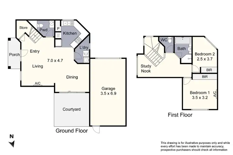 Floorplan of Homely unit listing, 1/80-82 Ellendale Road, Noble Park VIC 3174