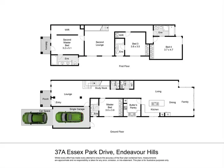 Floorplan of Homely house listing, 37A Essex Park Drive, Endeavour Hills VIC 3802