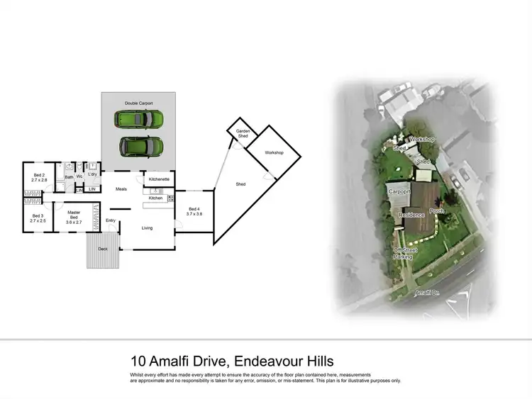 Floorplan of Homely house listing, 10 Amalfi Drive, Endeavour Hills VIC 3802
