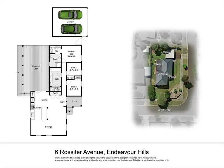Floorplan of Homely house listing, 6 Rossiter Avenue, Endeavour Hills VIC 3802