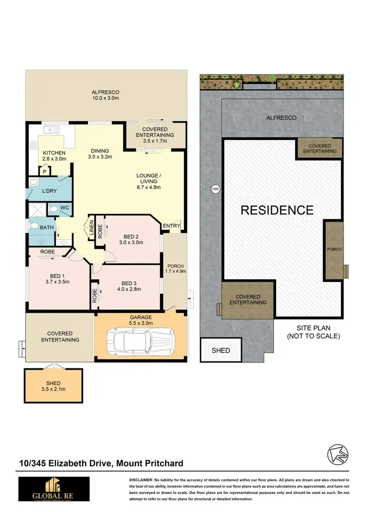 Floorplan of Homely villa listing, 10/345 Elizabeth Road, Mount Pritchard NSW 2170