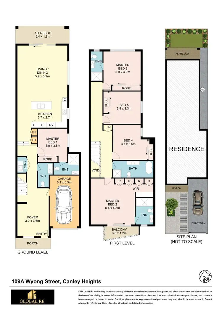 Floorplan of Homely semi-detached listing, 107C Wyong Street, Canley Heights NSW 2166