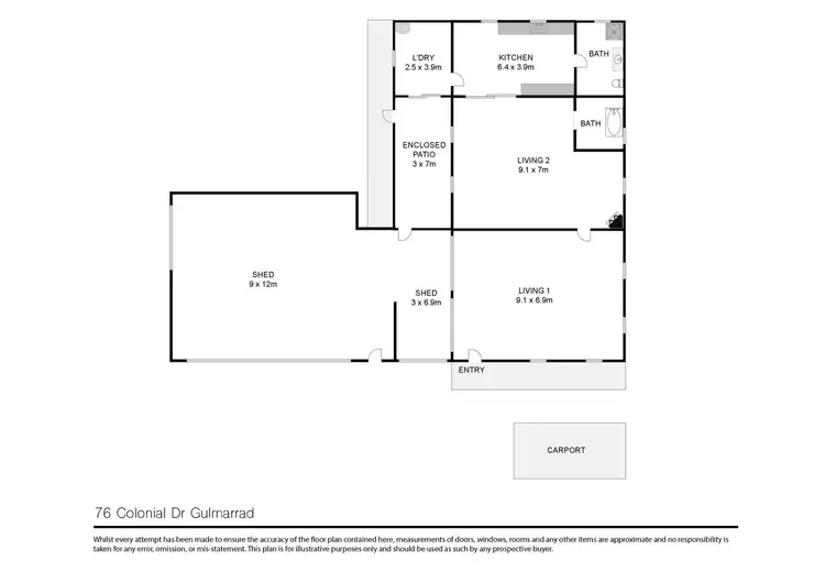 Floorplan of Homely house listing, 76 Colonial Drive, Gulmarrad NSW 2463