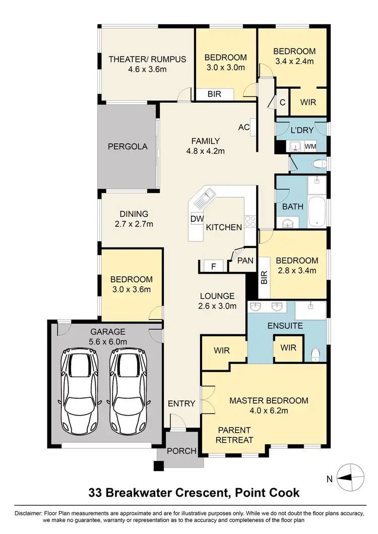 Floorplan of Homely house listing, 33 Breakwater Crescent, Point Cook VIC 3030