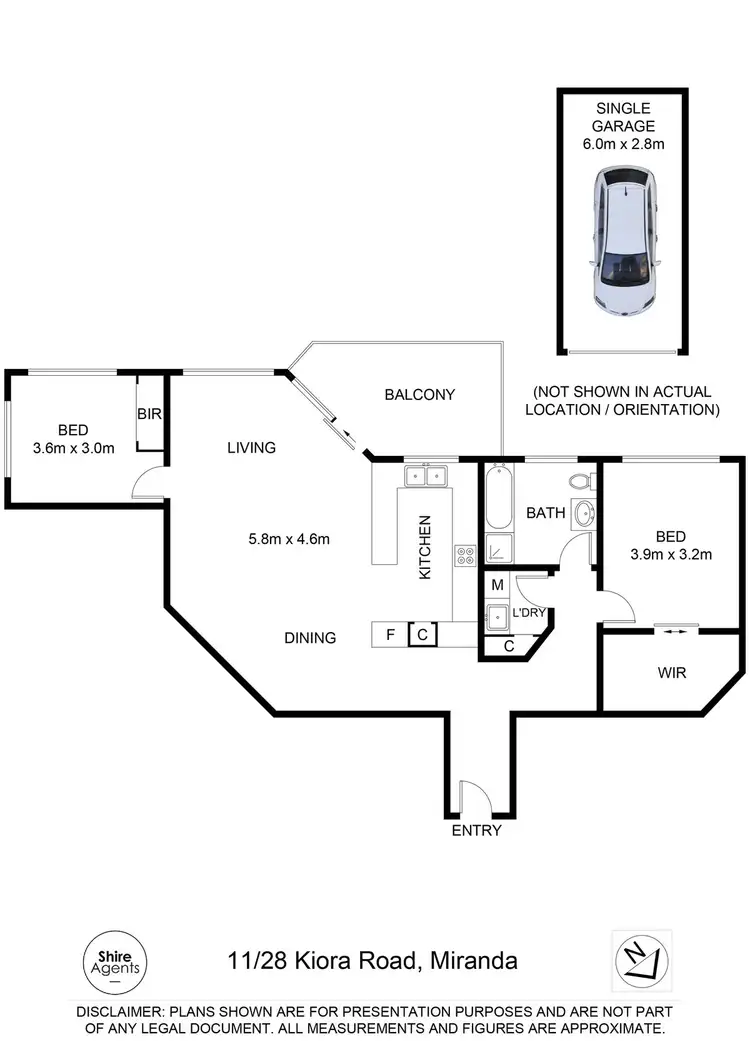 Floorplan of Homely apartment listing, 11/28-32 Kiora Road, Miranda NSW 2228