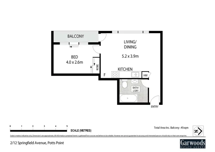 Floorplan of Homely apartment listing, 2/12 Springfield Avenue, Potts Point NSW 2011