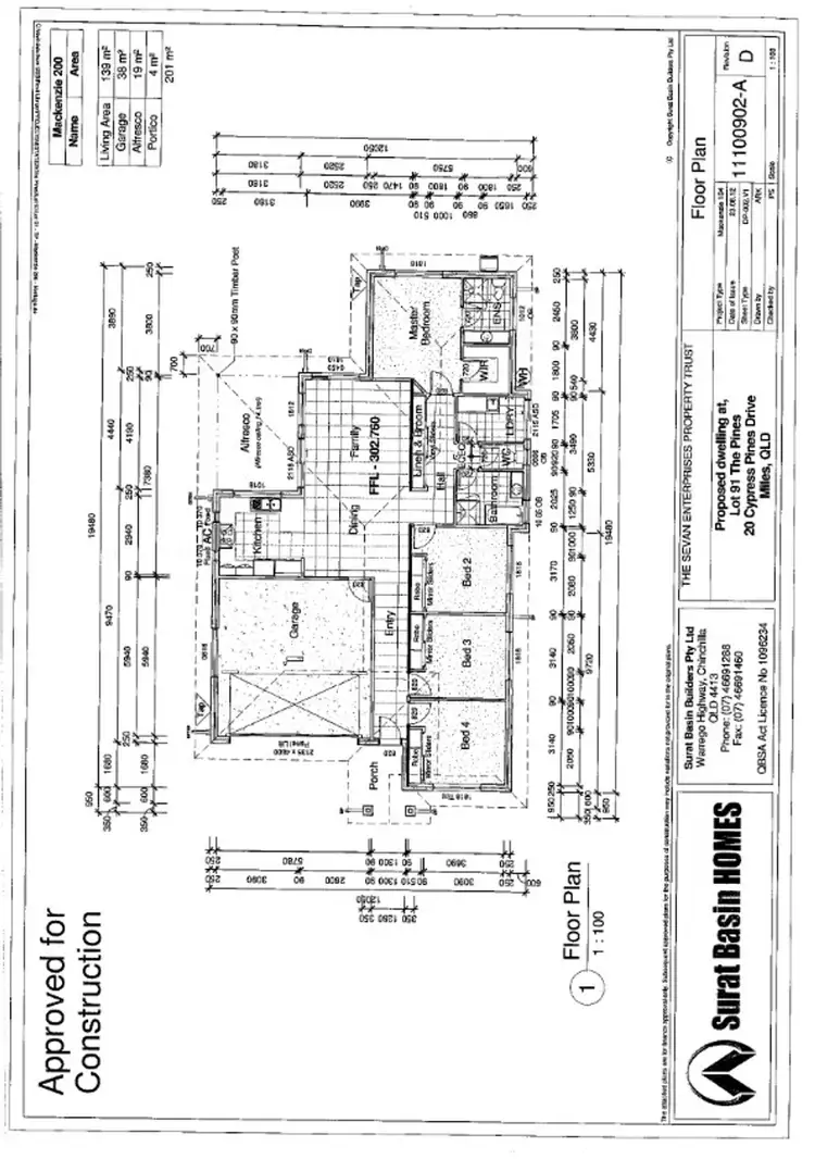 Floorplan of Homely house listing, 20 Cypress Pines Drive, Miles QLD 4415