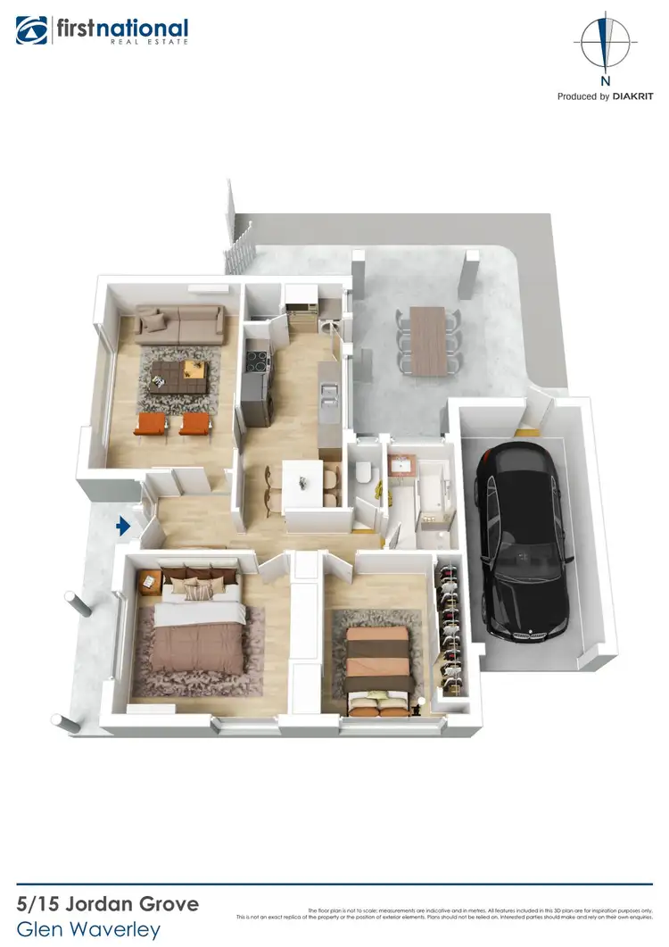 Floorplan of Homely unit listing, 5/13-15 Jordan Grove, Glen Waverley VIC 3150