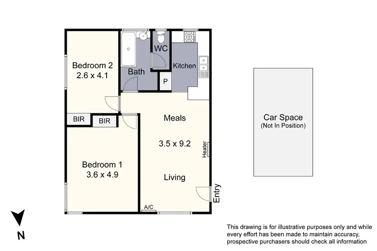 Floorplan of Homely unit listing, 1/21 Potter Street, Dandenong VIC 3175
