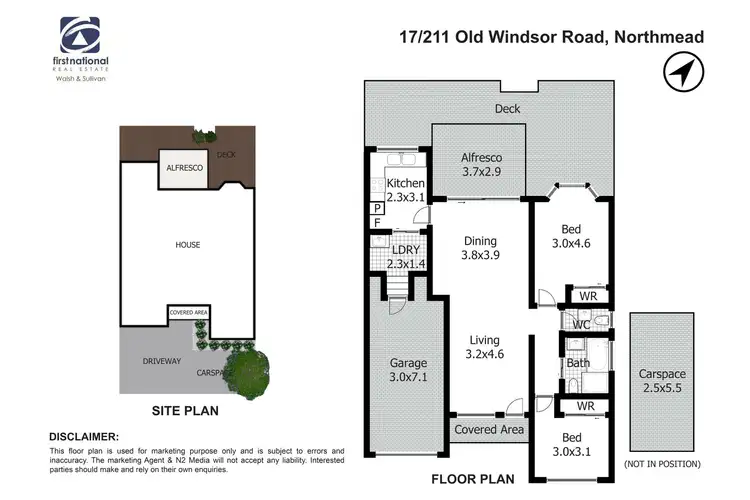 Floorplan of Homely villa listing, 17/211 Old Windsor Road, Northmead NSW 2152