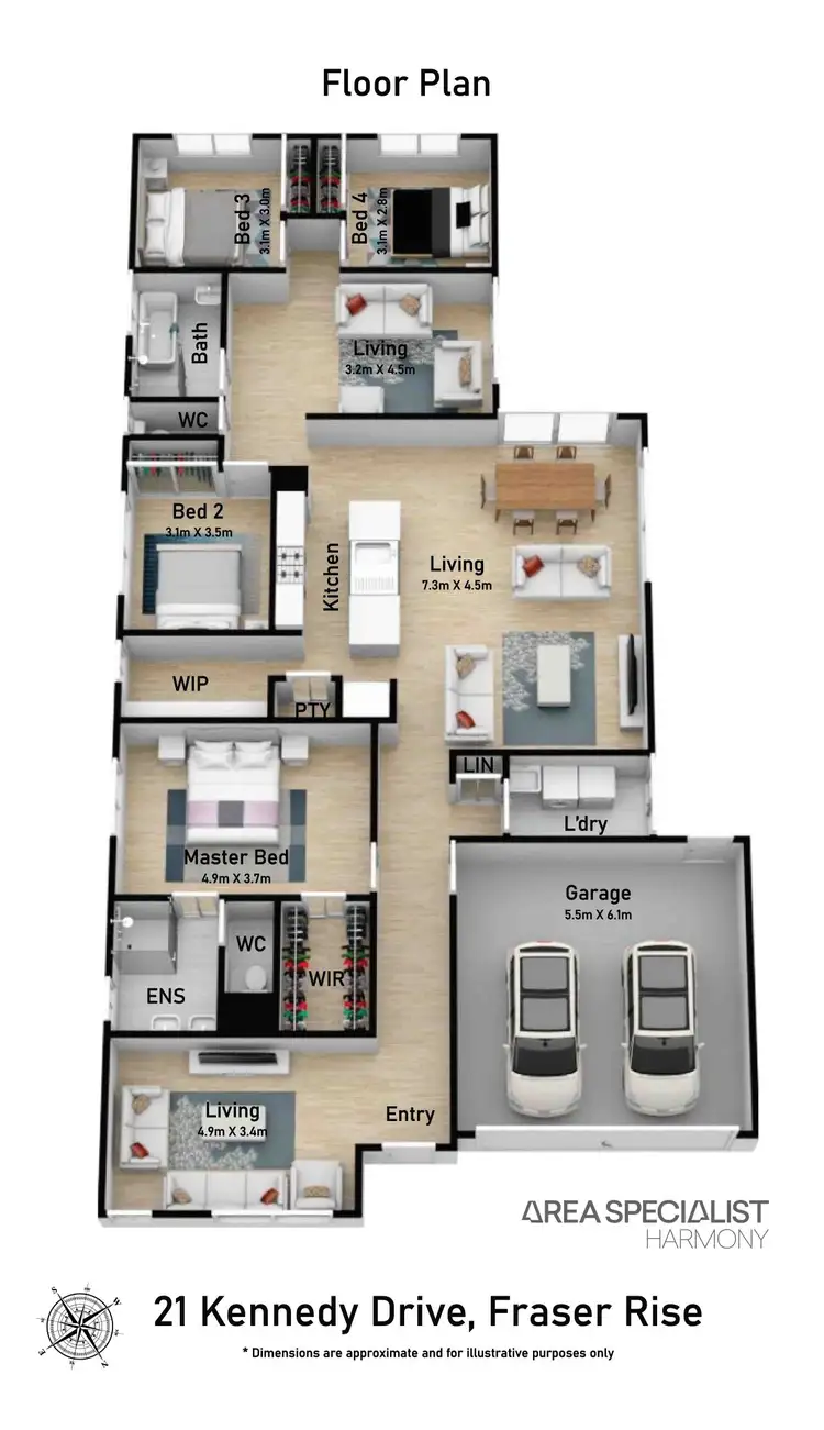 Floorplan of Homely house listing, 23 Kennedy Drive, Fraser Rise VIC 3336