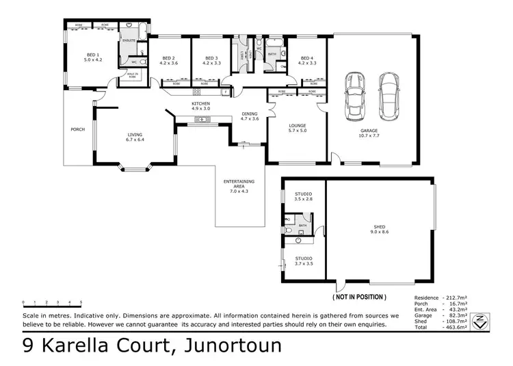 Floorplan of Homely house listing, 9 Karella Court, Junortoun VIC 3551