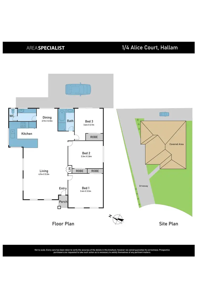 Floorplan of Homely house listing, 1/4 Alice Court, Hallam VIC 3803