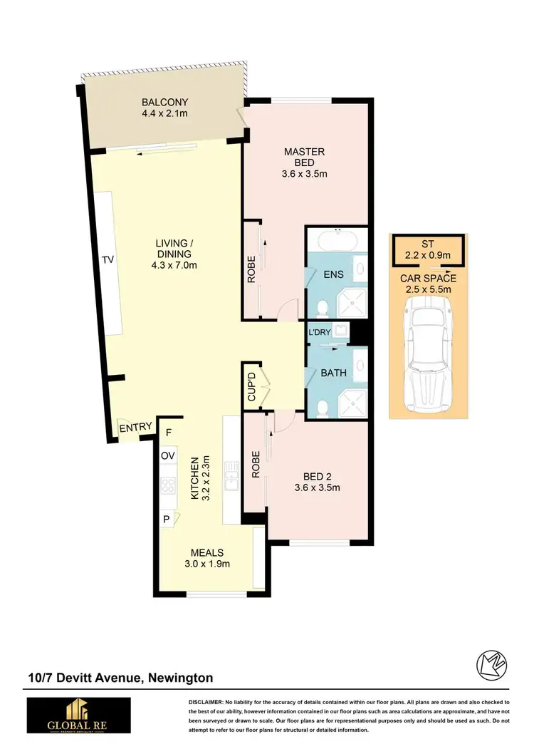 Floorplan of Homely apartment listing, 10/7 Devitt Ave, Newington NSW 2127