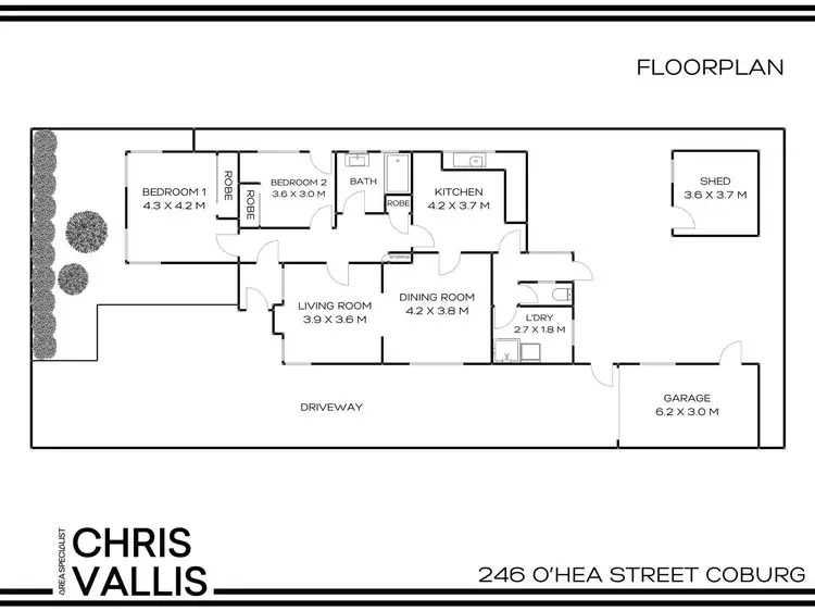 Floorplan of Homely house listing, 246 Ohea Street, Pascoe Vale South VIC 3044