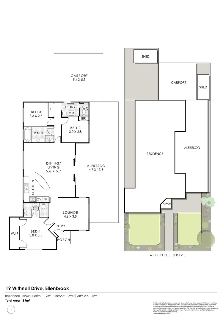 Floorplan of Homely house listing, 19 Withnell Drive, Ellenbrook WA 6069