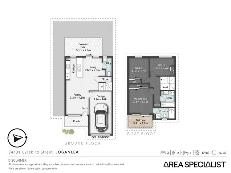 Floorplan of Homely townhouse listing, 34/31 Lyrebird Street, Loganlea QLD 4131