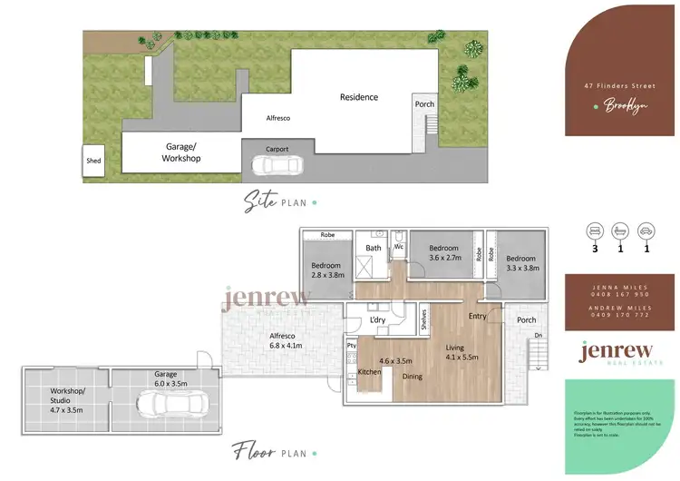 Floorplan of Homely house listing, 47 Flinders Street, Brooklyn TAS 7320