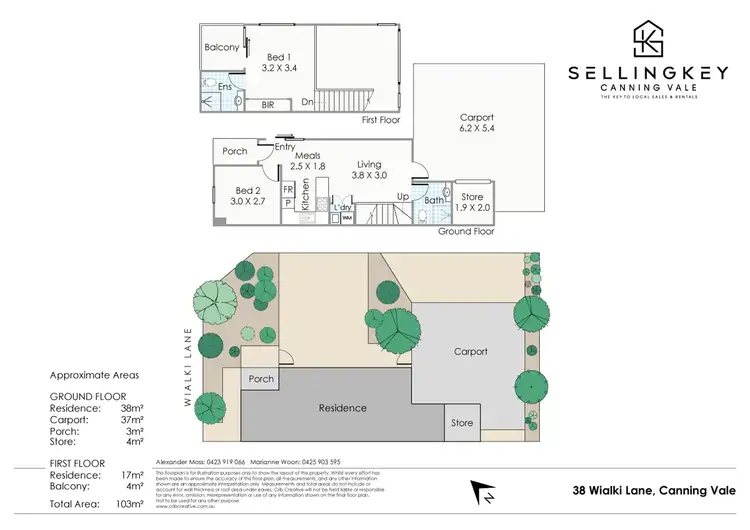 Floorplan of Homely house listing, 38 Wialki Lane, Canning Vale WA 6155