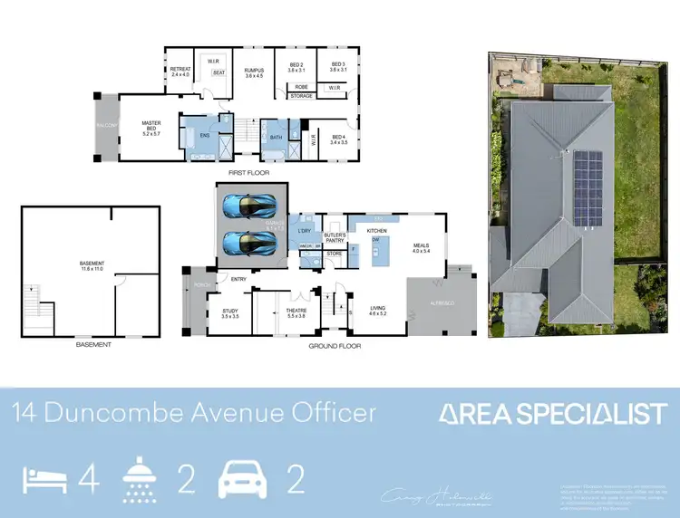 Floorplan of Homely house listing, 14 Duncombe Avenue, Officer VIC 3809