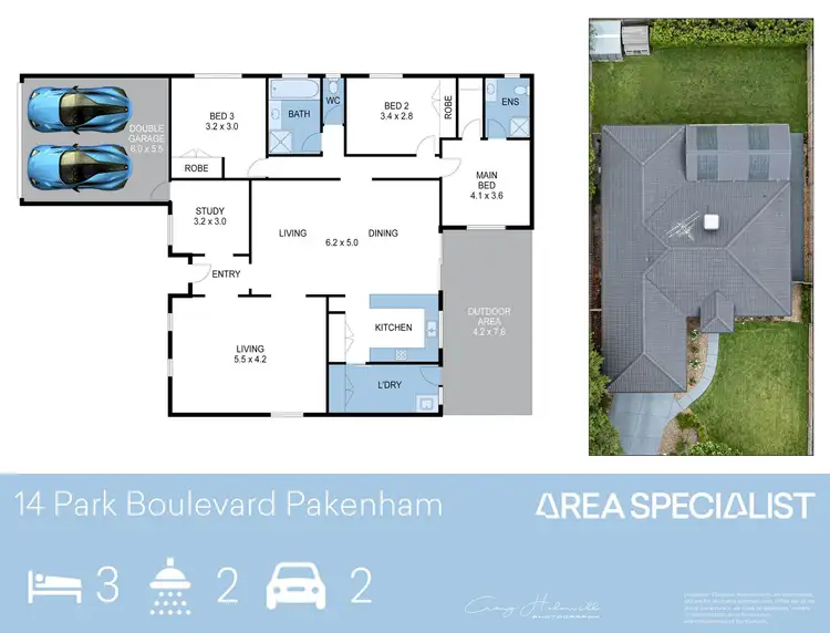 Floorplan of Homely house listing, 14 Park Boulevard, Pakenham VIC 3810