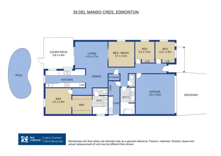 Floorplan of Homely house listing, 39 Del Manso Crescent, Edmonton QLD 4869