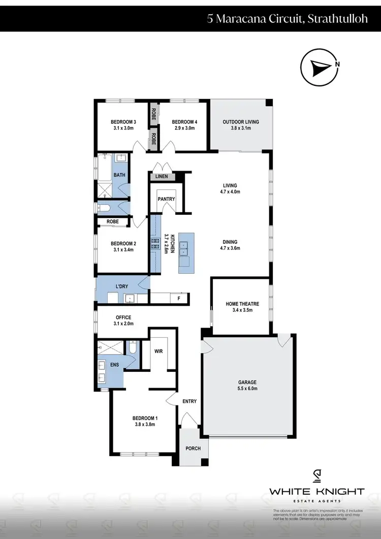 Floorplan of Homely house listing, 5 Maracana Circuit, Strathtulloh VIC 3338