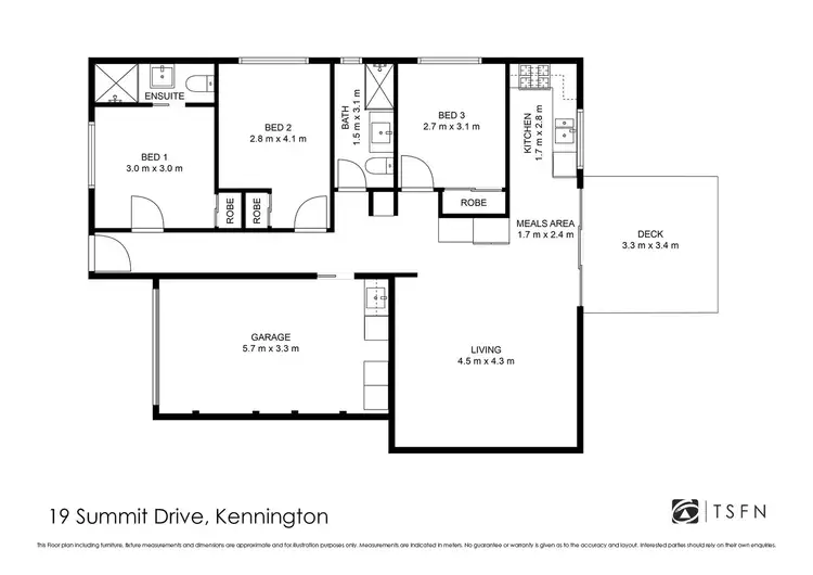 Floorplan of Homely house listing, 19 Summit Drive, Kennington VIC 3550