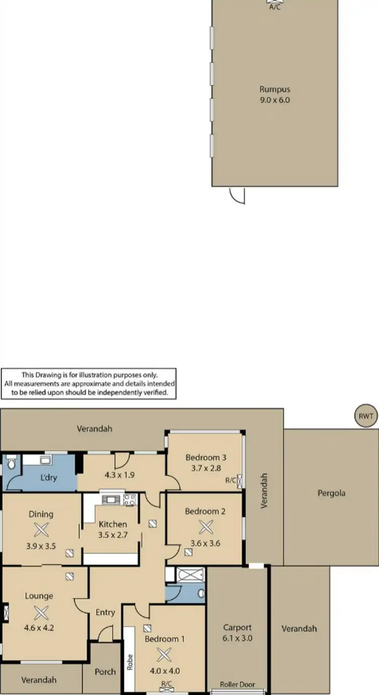 Floorplan of Homely house listing, 7 Dahlmyra Avenue, Hamley Bridge SA 5401