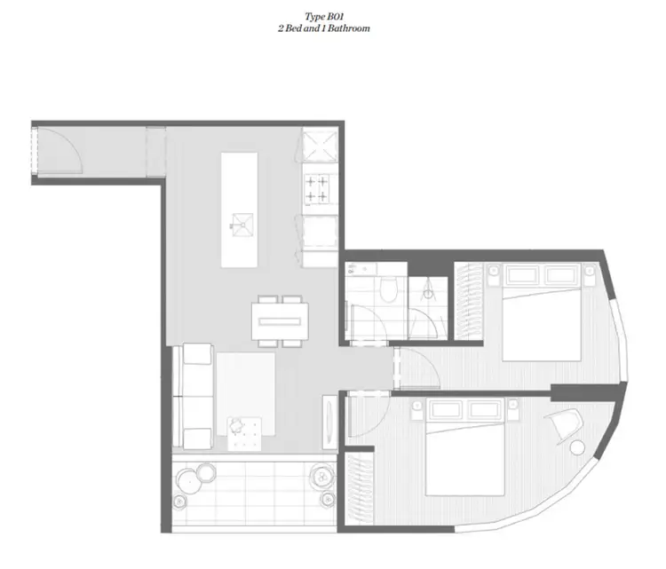 Floorplan of Homely apartment listing, 1516/135 A'Beckett Street, Melbourne VIC 3000