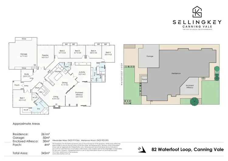 Floorplan of Homely house listing, 82 Waterfoot Loop, Canning Vale WA 6155