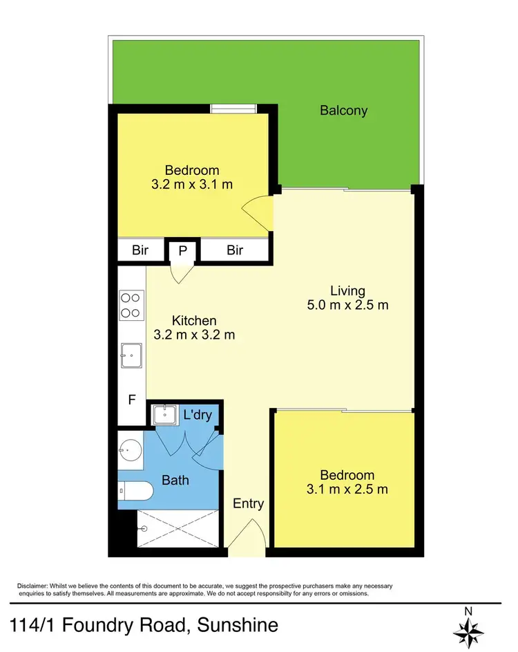 Floorplan of Homely apartment listing, 114/1 Foundry Road, Sunshine VIC 3020
