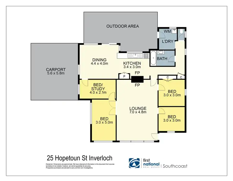 Floorplan of Homely house listing, 25 Hopetoun St, Inverloch VIC 3996