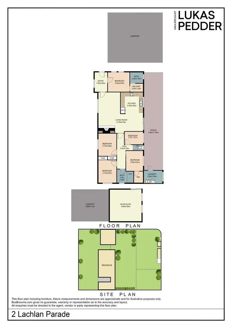 Floorplan of Homely house listing, 2 Lachlan Parade, Red Cliffs VIC 3496