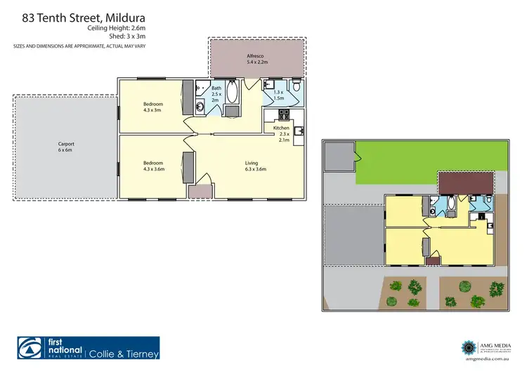 Floorplan of Homely house listing, 83 Tenth Street, Mildura VIC 3500