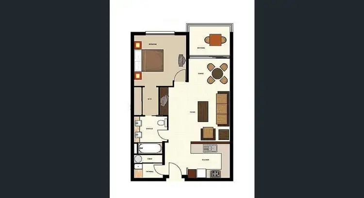 Floorplan of Homely unit listing, 275/12 Gregory Street, Westcourt QLD 4870