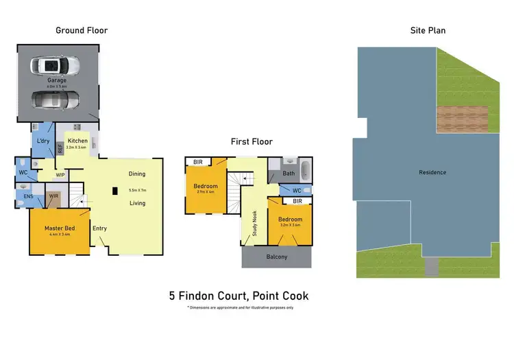 Floorplan of Homely house listing, 5 Findon Court, Point Cook VIC 3030